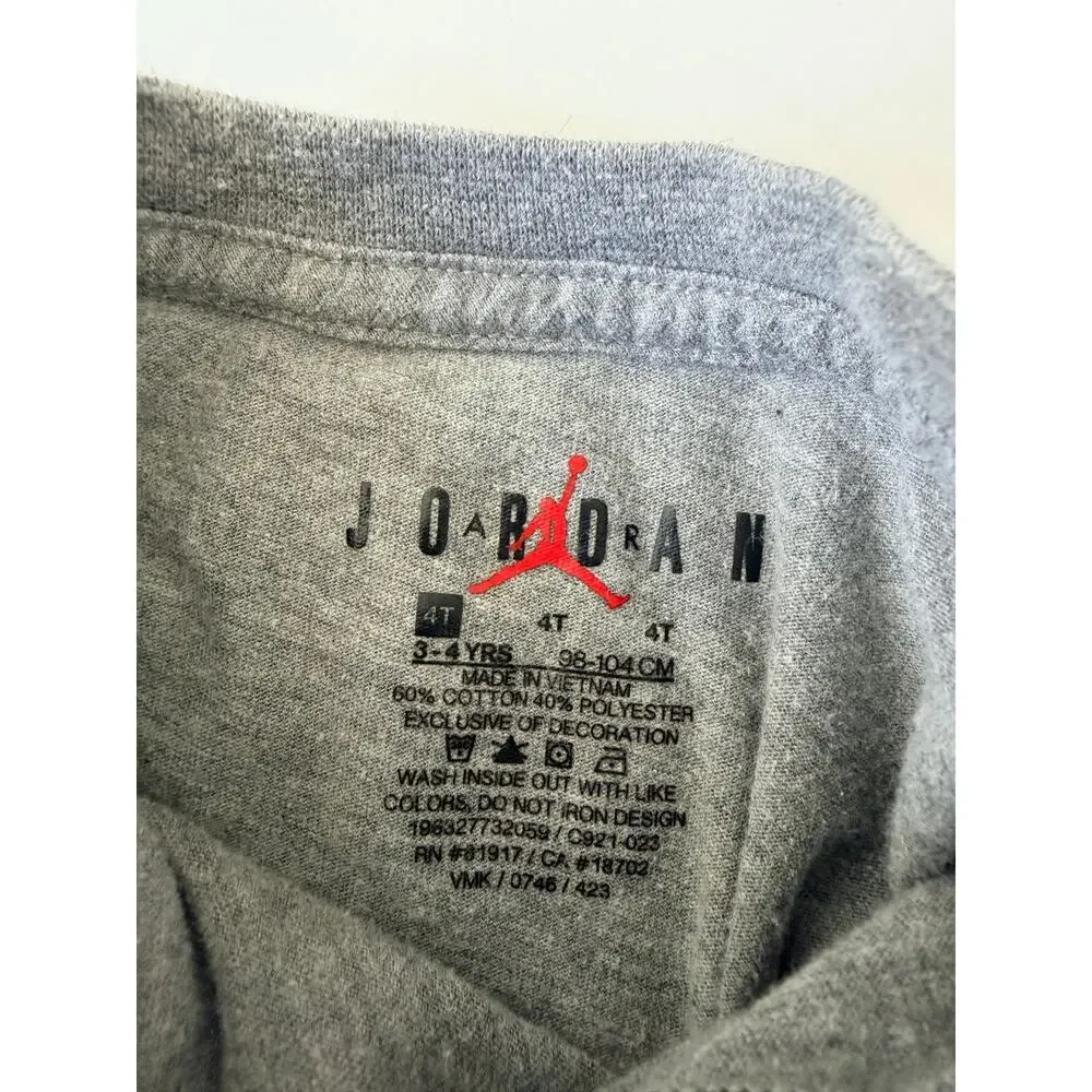 JORDAN HIGH BRAND SCRAMBLE Boys 4T Long Sleeve Graphic Tee